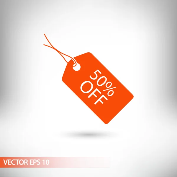 Venta icono de etiqueta — Vector de stock