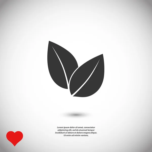 Tree leaves icon — Stock Vector