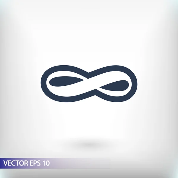 Icono de símbolo ilimitado — Vector de stock