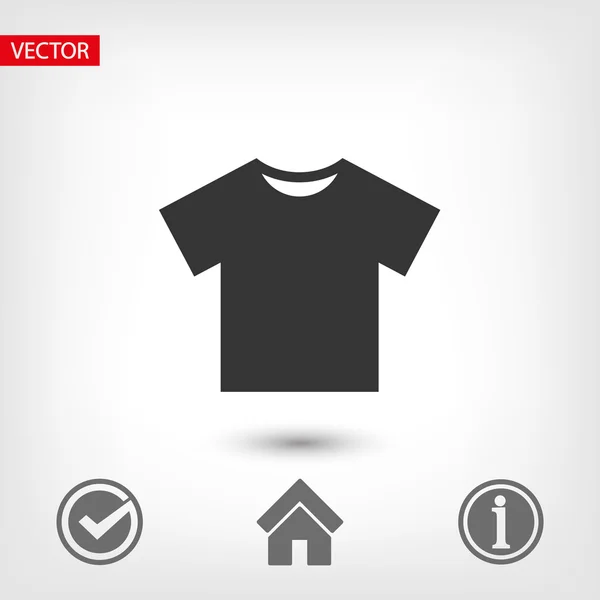 Camiseta Icono plano — Vector de stock