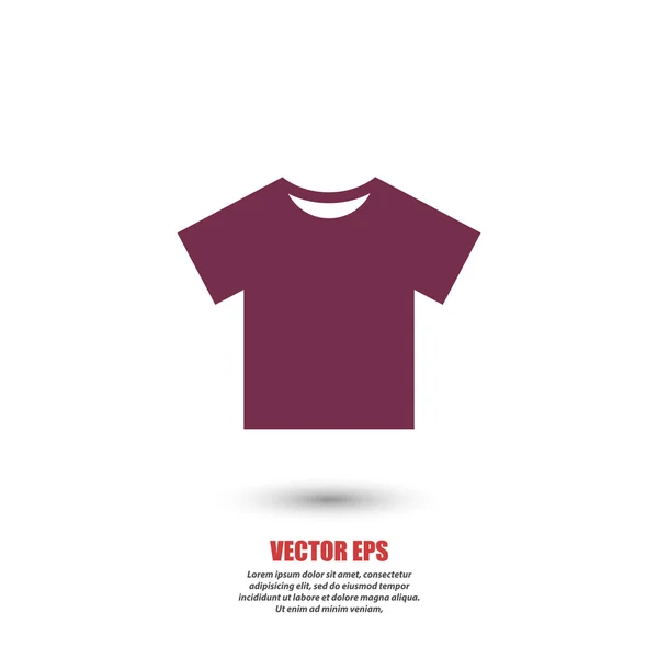 Camiseta Icono plano — Vector de stock