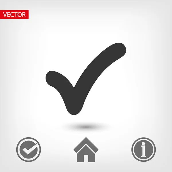 Confirm icon illustration — Stock Vector