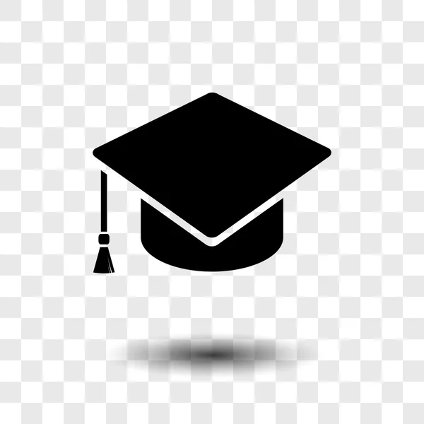 Graduatie cap pictogram — Stockvector