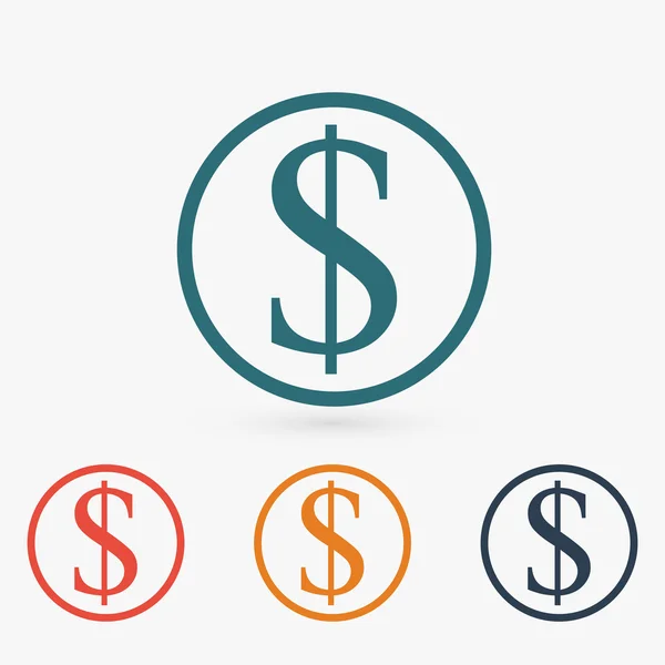 Geld pictogram illustratie. — Stockvector