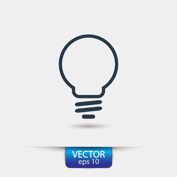 Light bulb icon — Stock Vector