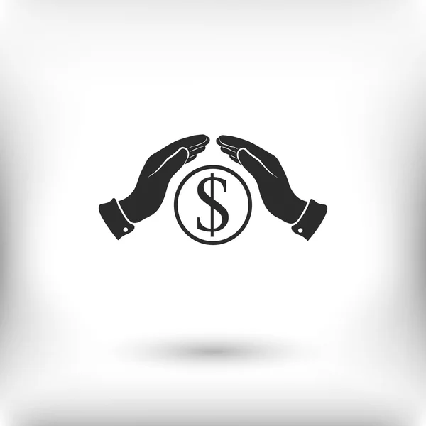 Geld pictogram opslaan — Stockvector