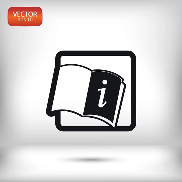 Opened book icon — Stock Vector
