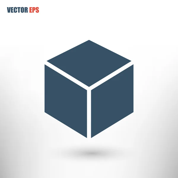Icono de diseño del logotipo del cubo — Archivo Imágenes Vectoriales