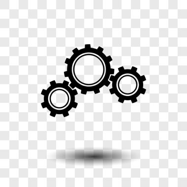 Gears'ı simgesi, düz tasarım stili