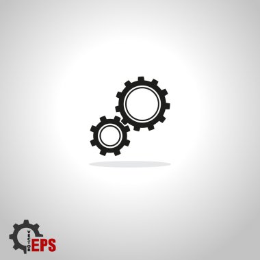 Gears'ı simgesi, düz tasarım stili