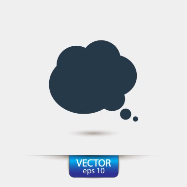 komik konuşma balonu simgesinin