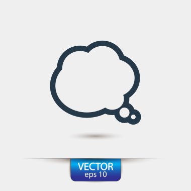 komik konuşma balonu simgesinin