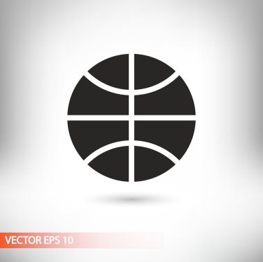 Basketbol düz tasarım simgesi