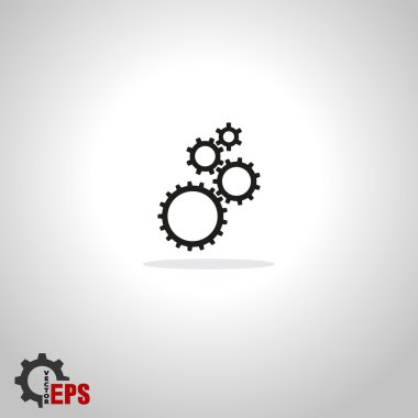 Gears'ı simgesi, düz tasarım stili