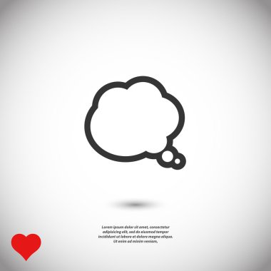 komik konuşma balonu simgesinin