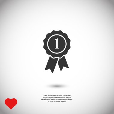 Kurdele simgeli rozet