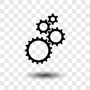 Gears'ı simgesi, düz tasarım stili