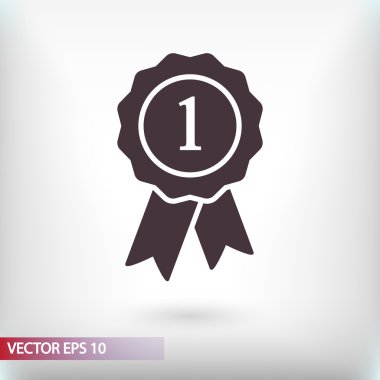 Kurdele simgeli rozet