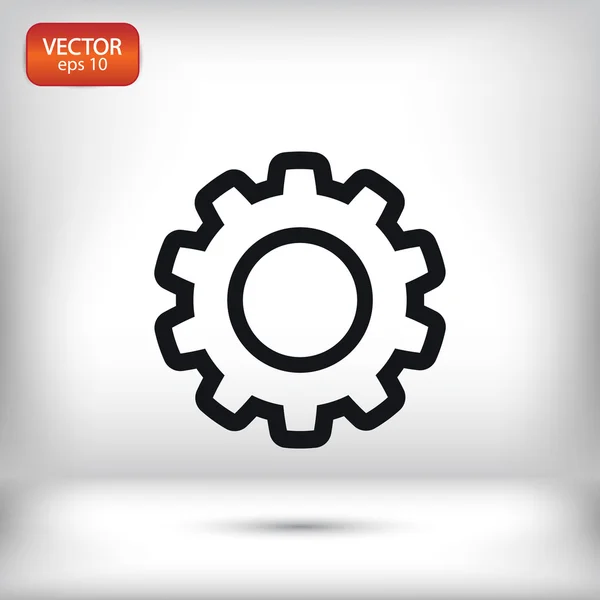 Icono de engranaje diseño — Vector de stock