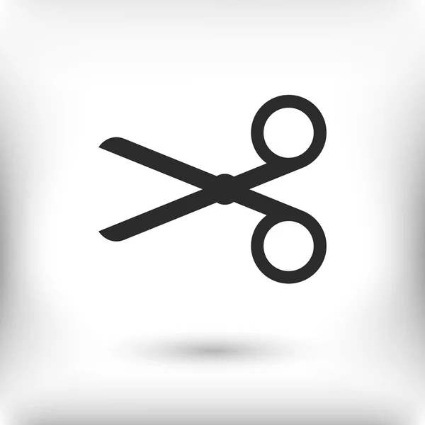 Scissors flat design icon — Stock Vector