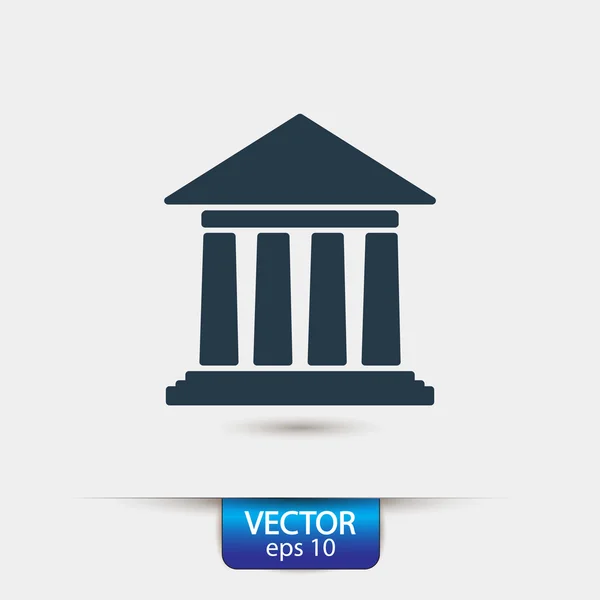 Historisk byggnad ikonen — Stock vektor