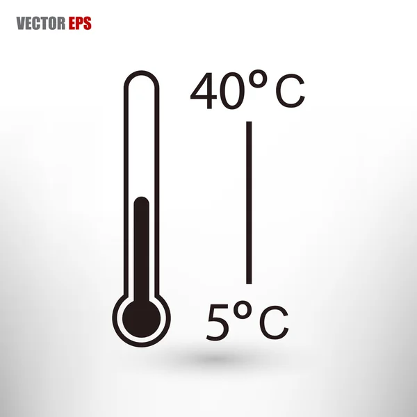 Conception d'icône de thermomètre — Image vectorielle