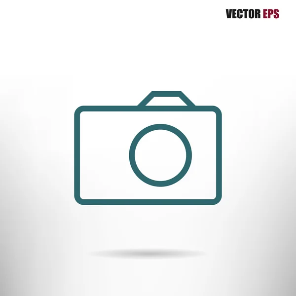 Camera flat icon — Stock Vector