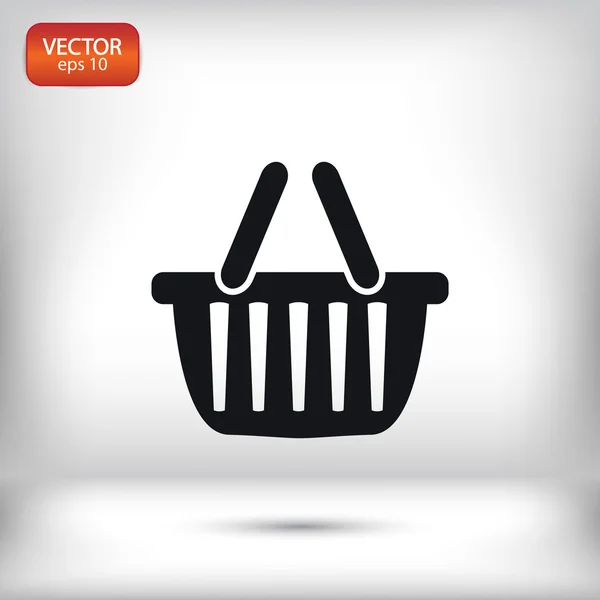 Icono de cesta ilustración . — Vector de stock