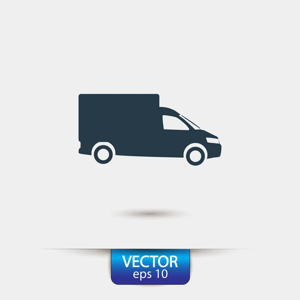 Vrachtwagen pictogram illustratie — Stockvector