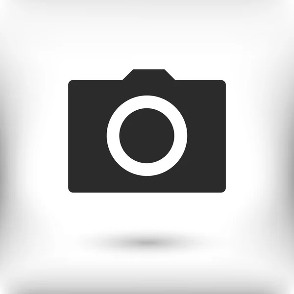 Icône plate de caméra — Image vectorielle