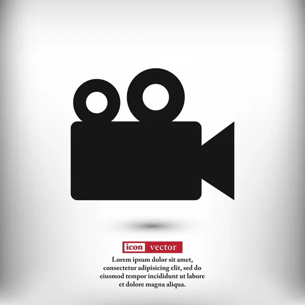 Icono de cámara de vídeo — Vector de stock