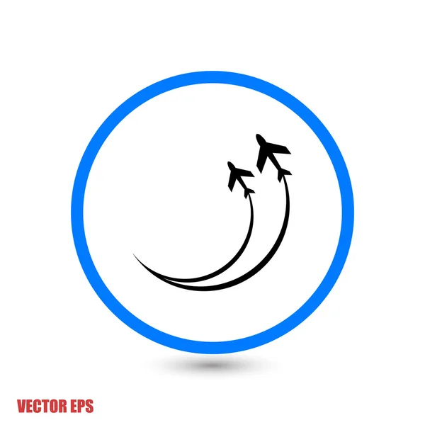 Diseño de símbolo de aviones — Vector de stock