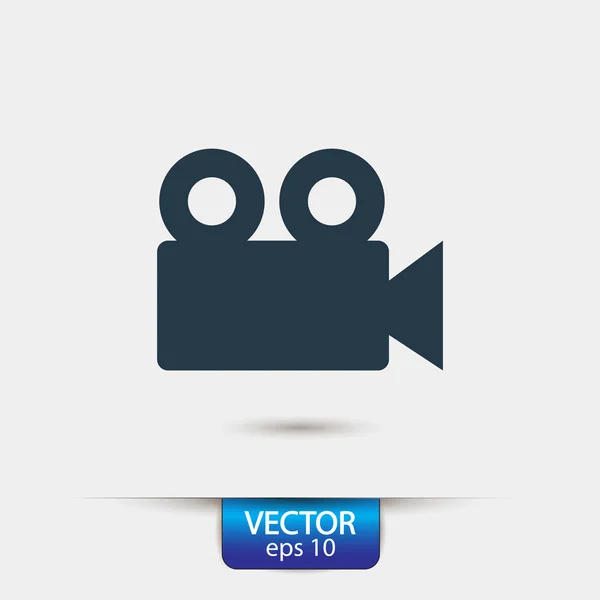Icona videocamera — Vettoriale Stock