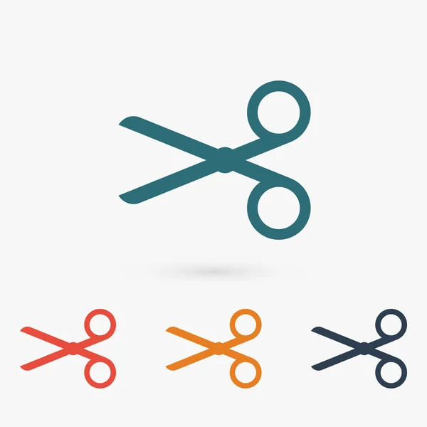 Scissors flat design icon — Stock Vector