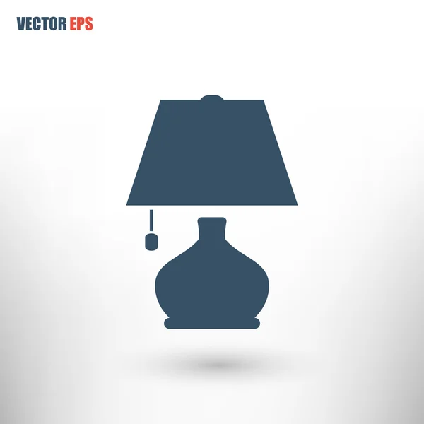 Ícone de design plano da lâmpada —  Vetores de Stock
