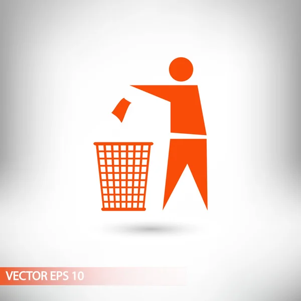 Recyklační znak popisek ikony — Stockový vektor