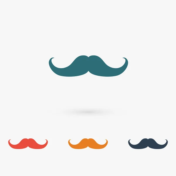 Illustration icône moustache . — Image vectorielle