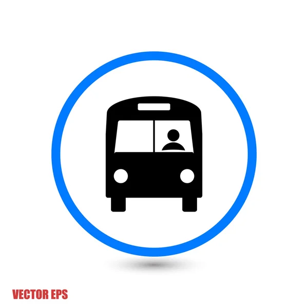 Conception d'icône de bus — Image vectorielle
