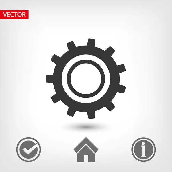 Gear icon design — Stock Vector