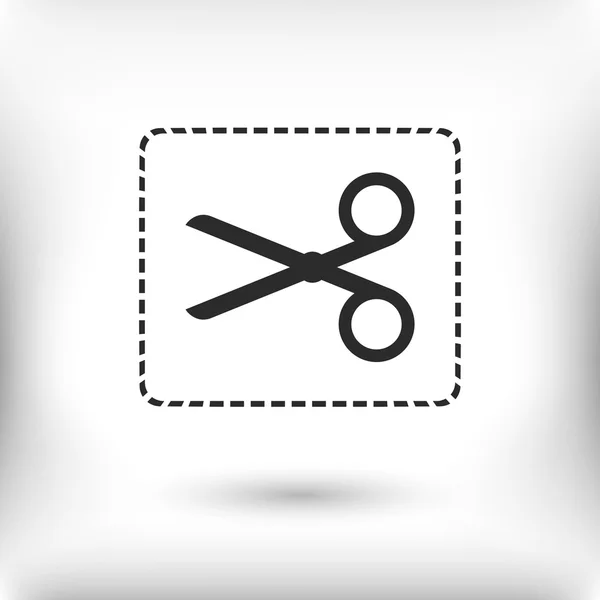 Scissors flat icon — Stock Vector