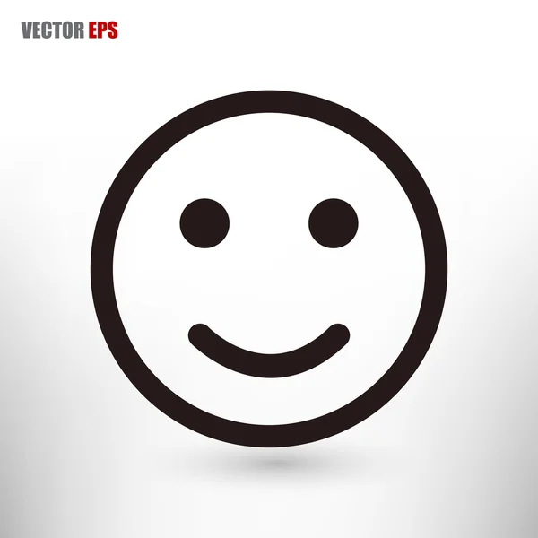 Icono de sonrisa ilustración . — Vector de stock