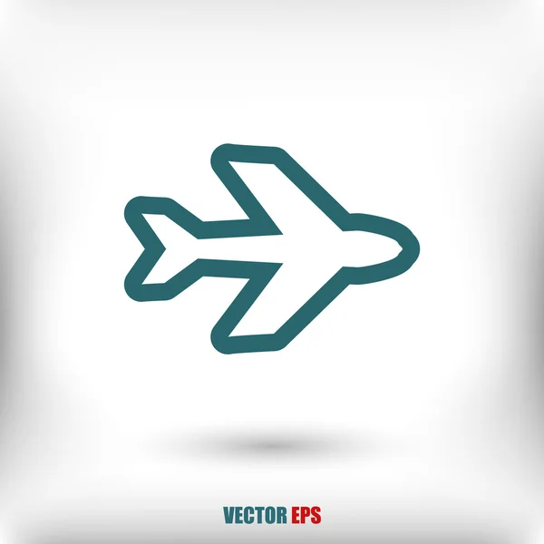 Diseño de símbolo de avión — Vector de stock