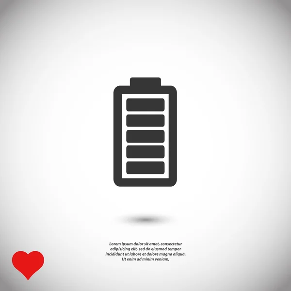 Batterij lading pictogram — Stockvector