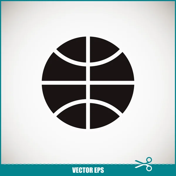 Basketbal platte ontwerp pictogram — Stockvector