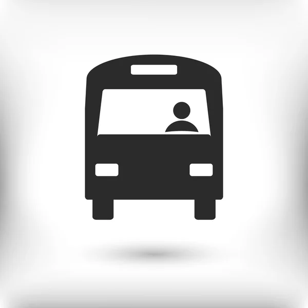 Conception d'icône de bus — Image vectorielle
