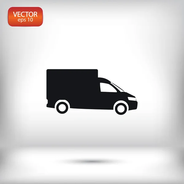 Vrachtwagen pictogram illustratie — Stockvector