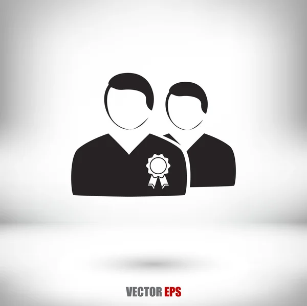 Business men icon — Stock Vector