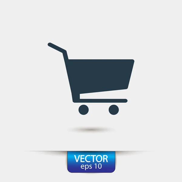 Ícone do carrinho de compras — Vetor de Stock