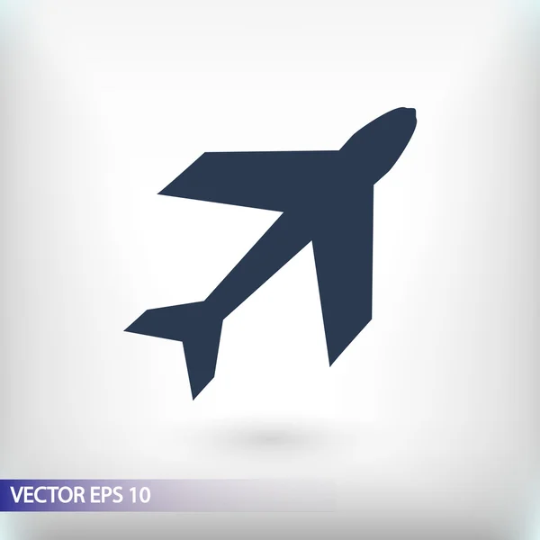 Vliegtuig symbool ontwerp — Stockvector