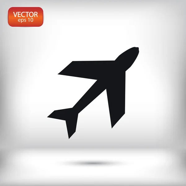 Uçak sembol tasarımı — Stok Vektör
